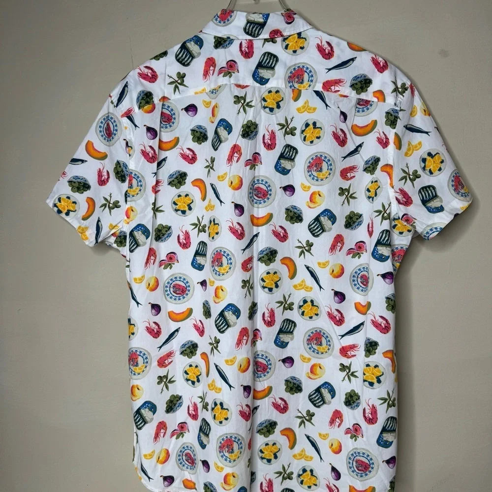 J. Crew Short-sleeve printed flex casual shirt size small